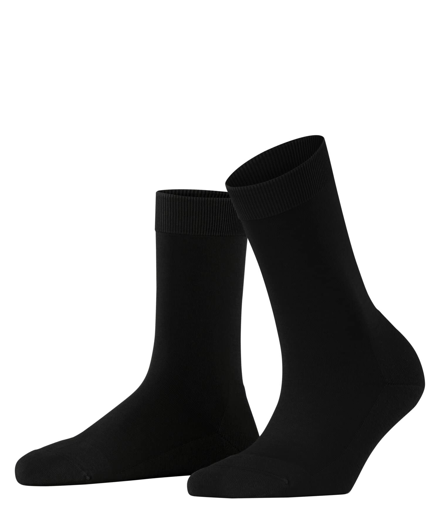 FALKE Women's ClimaWool W So Temperature-Regulating Plain 1 Pair Socks, Black 3000, 4-5