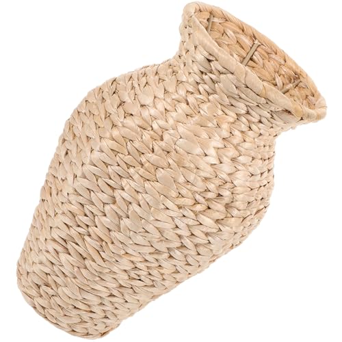 TOYANDONA Rustikale Gewebte Vase aus Seegras Kleine Tischvase für...