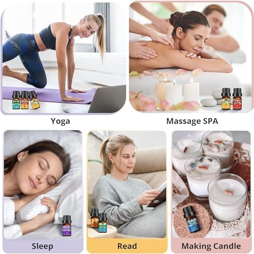 Ätherische Öle Set, 16 PCS Duftöle Set, Naturrein Ätherische Öle für Diffuser, Duftlampe, Entspannung, Kerzenherstellung, Essential Oils Geschenkset, Weihnachten Geschenke für Frauen und Familie
