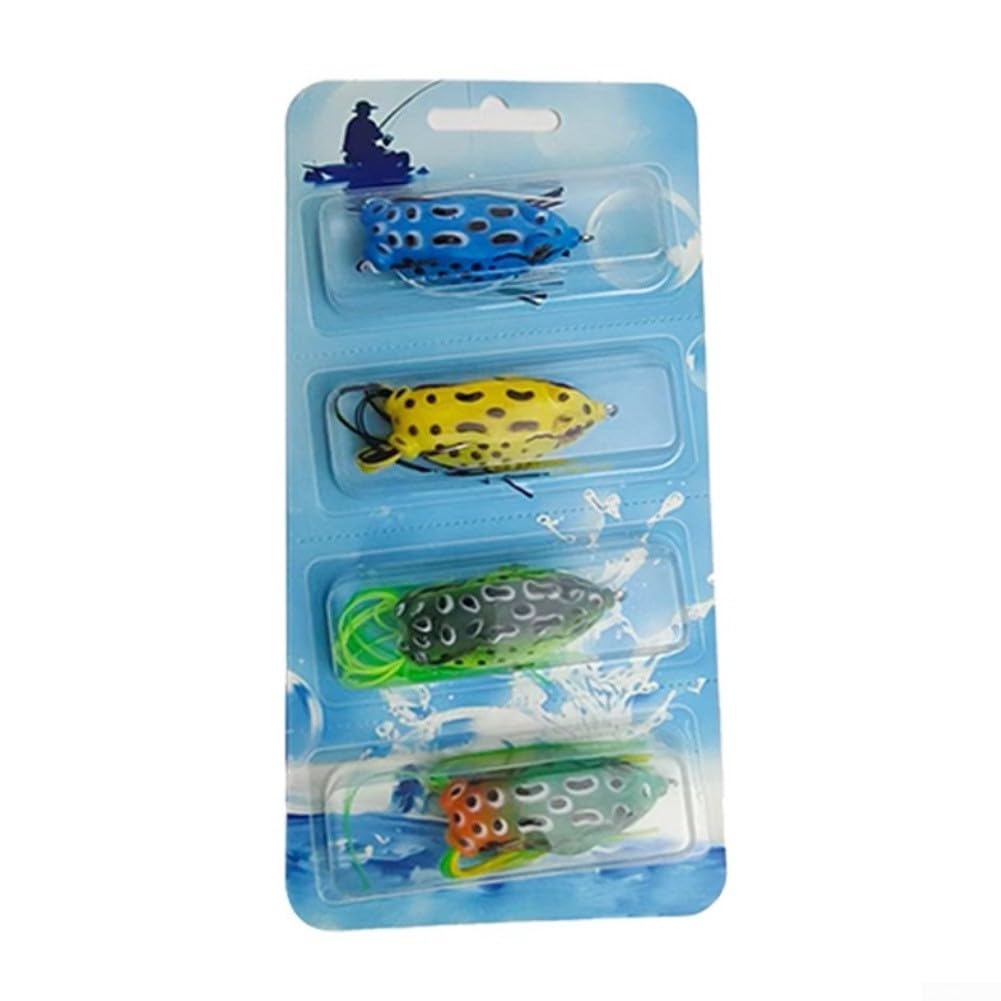 Double Hook Soft Lure 5cm Anti-Twist Steel Ring