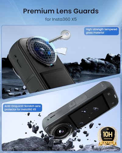 Premium Lens Guard for Insta360 X5 Lens Cover for X5 Insta360 Accessories for Insta360 X5 Essentials Bundle (2 Pcs)