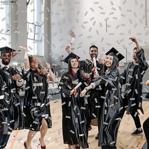 Image of Graduation Decorations 2026 - Pack Of 500 | Silver 2026 Graduations Confetti | Graduation Confetti 2026, Silver Graduation Confetti for Graduation Confetti Class of 2026 | Grad confetti, KatchOn