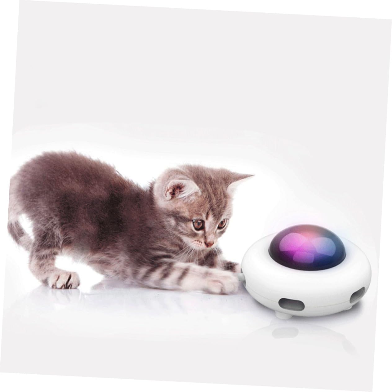 Yardwe Interaktives Katzenspielzeug Automatisches Zum Spielen Und Necken Haustierspielzeug Aus Langlebigem Material Mit USB-ladefunktion Leicht Handlich Und Einfach Zu Verstauen