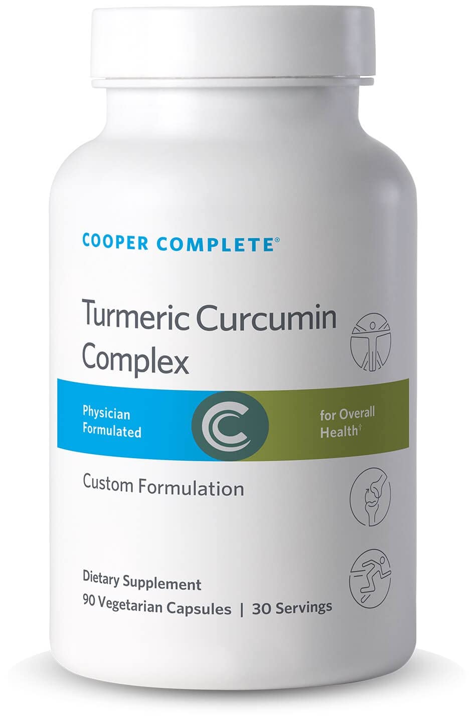 Cooper Complete - Turmeric Curcumin Complex with BioPerine 90 Capsules. Pack of 1  Stonehenge Health Dynamic Turmeric Curcumin with Ginger - High Potency - 1,650 mg Turmeric with 95% Curcuminoids & BioPerine, Supports Joint Pain & Inflammation, 90 Vegetarian Capsules