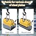 440 lb/200kg Magnetic Lifter, Permanent Magnetic Lifter with Release, for Lifting Plate Steel, Board, Used in Shop Crane, Hoist, Board
