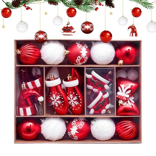 Palle Di Natale | Palle Antirottura Per Decorazioni - Addobbi per Vetrina Negozio Sfondo Fotografico Soggiorno Appartamento