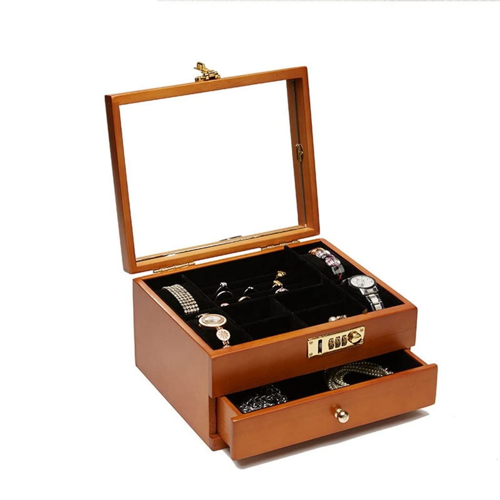 Retro klasyczne pudełko na biżuterię modne akcesoria do zegarków przechowywanie organizer etui biżuteria ślub dla kobiet prezent