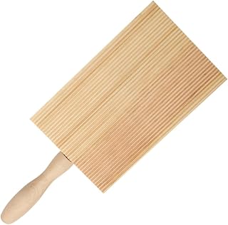 FRCOLOR Wooden Pasta Making Board for Home Gnocchi and Rolled Pasta Dough Kneading Tool Kitchen Gadget for Italian Cooking and Handmade Pasta Preparation