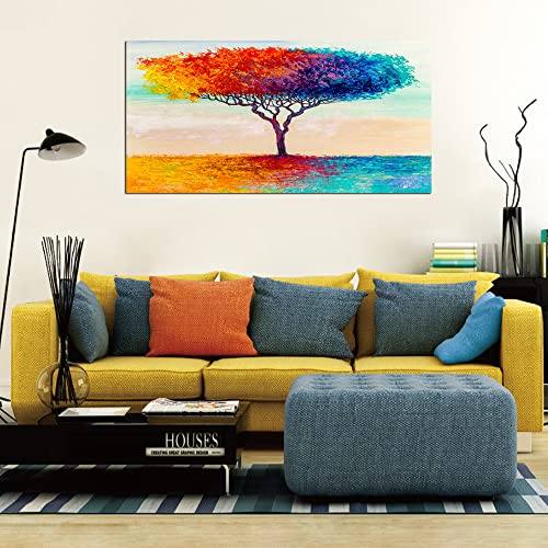 YYYYHPP-YP0550-Canvas-Wall-Art-for-Bedroom-Colorful-Abstract-Tree-Print-Canvas-Art-Painting-Landscape-Artwork-Kitchen-Living-Room-Home-Decoration
