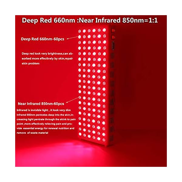 SGROW-Red-Light-Therapy-600W-Red-Therapy-Light-Most-Powerful-Combo-Red-660nm-850nm-Near-Infrared-Therapy-Lamp-Low-EMF-for-Pain-Relief-Skin-Health SGROW Red Light Therapy Devices for Body 600W 660nm and 850nm Near Infrared Lamp 120LEDs for Skin Care and Pain Relief