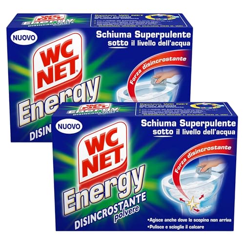 Detergente WC ENERGY Disincrostante Polvere, Confezione 4x60g (2 Confezioni)