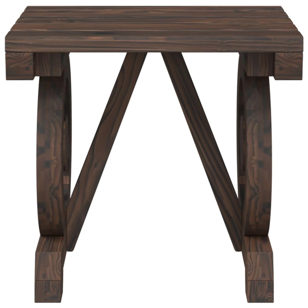 Taboret outdoorowy z podłokietnikami, 2 szt. lite drewno jodłowe