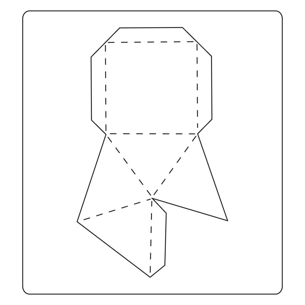 Amazon | Sizzix 図形 3D 四角すい(ピラミッド) 4.5cm / 1辺