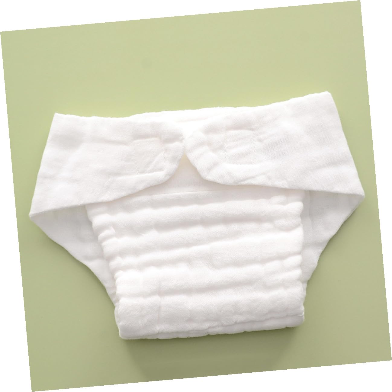 Pañales Reutilizables Secado Rápido y Transpirables de Algodón Blanco para Ñiño 5 Piezas Ideales para Viajar y Dormir Cómodamente