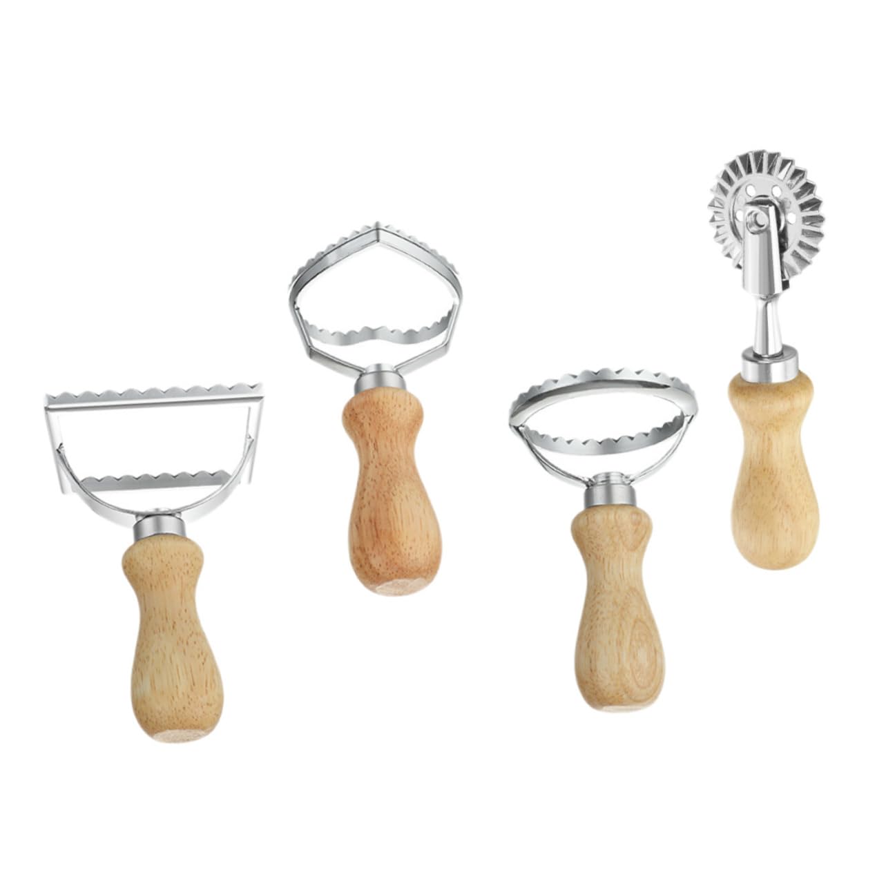 PRETYZOOM 4piezas Troqueles Para Cortar Pasteles Moldes De Aleación Para Galletas Utensilios Para Hornear Molde Para Hornear