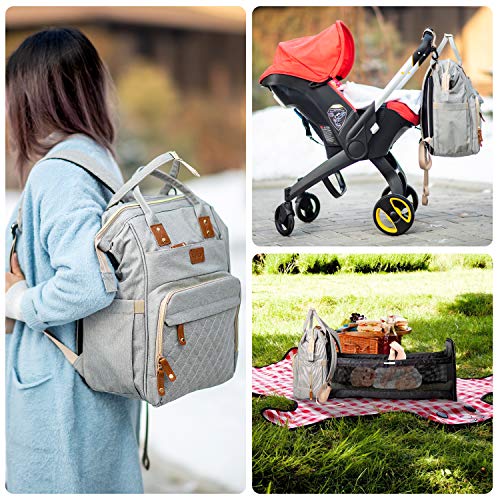 image for Felity All in 1 Portable Diaper Bag Backpack Waterproof with USB Charg