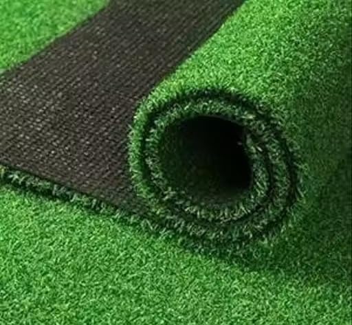 25MM Artificial Grass Carpet Mat for Balcony, Garden, Indoor Outdoor Floor, Waterproof Anti-Slip 1.5x6 ft Green Free Size-image-40