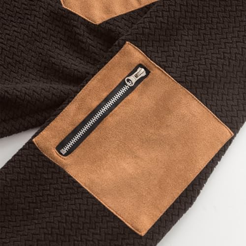 Tee-Shirt Homme Col Mao Teeshirt Manche Longue Décontracté Automne - 3