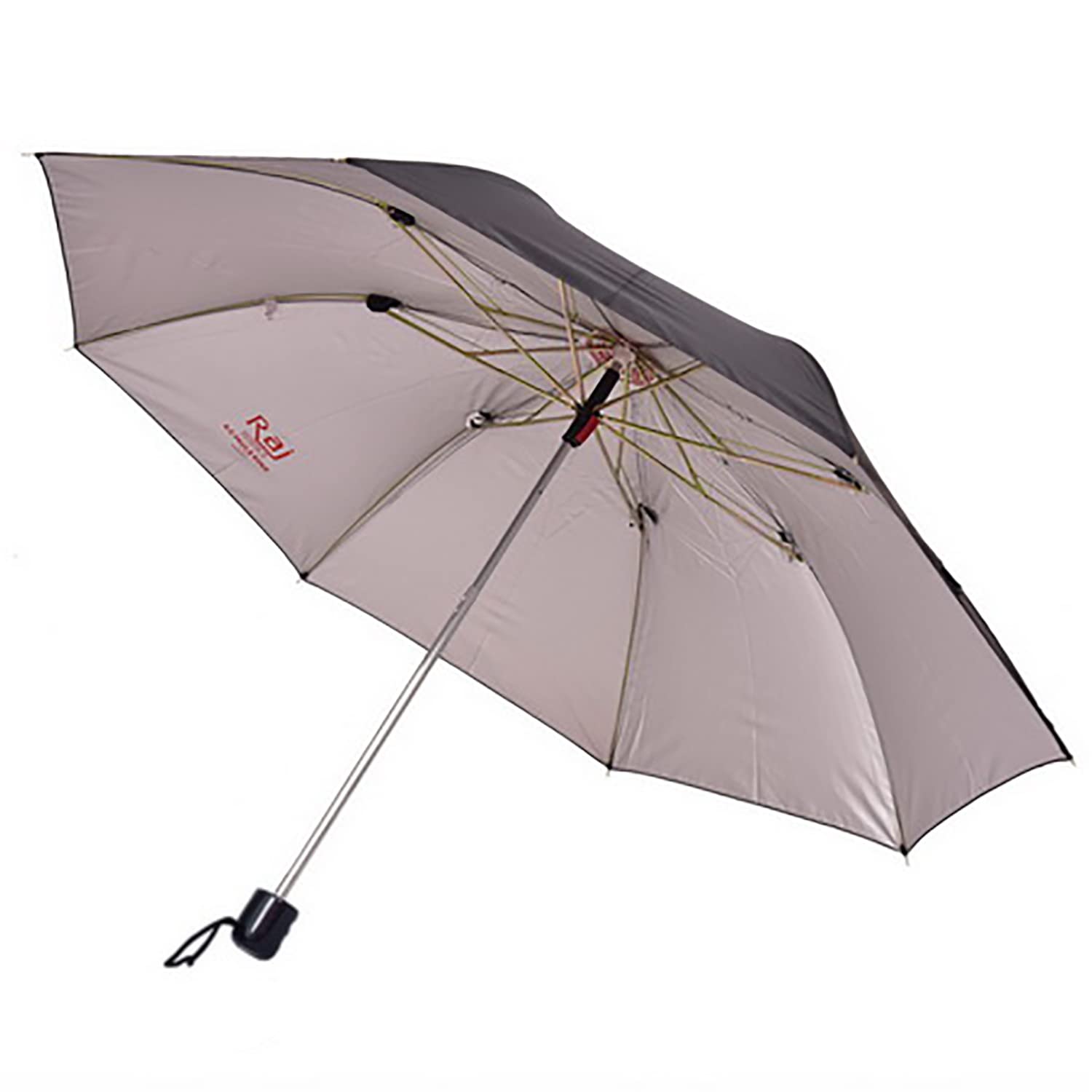 Polyester & Stainless Steel Folding Umbrella (Black_UMKCP3FB1Y)