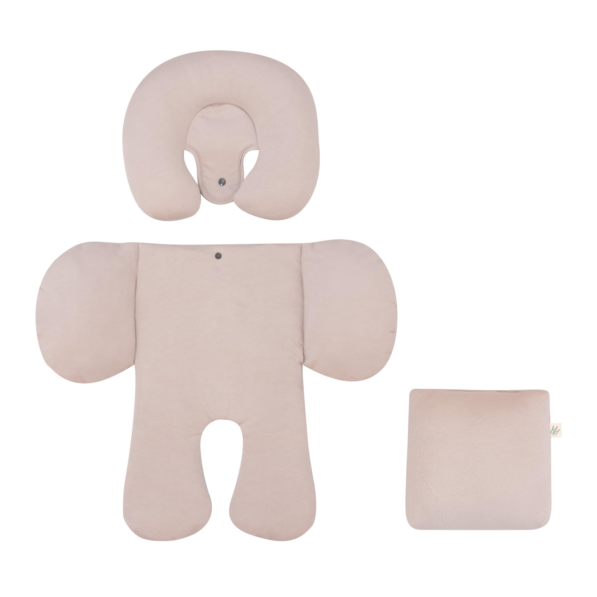 JYOKO KIDS Riduttore Antiallergico universale per Ovetto, Passeggino, Navicella 100% cotone Beige