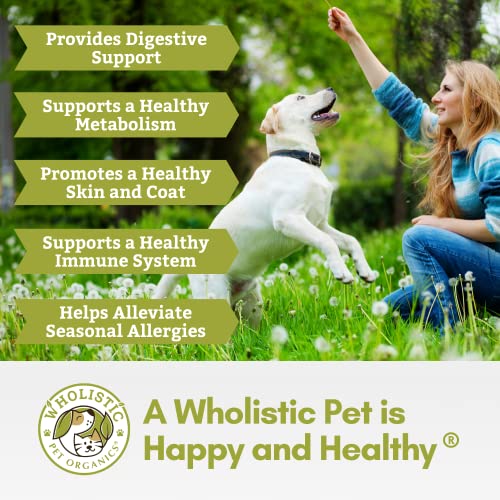 Wholistic Pet Organics: Multivitamin For Dogs Organic, Homemade Dog Food Supplement-Dog Multivitamin With Probiotics, Healthy Immune System, Digestive Support For All Ages #TOP2
