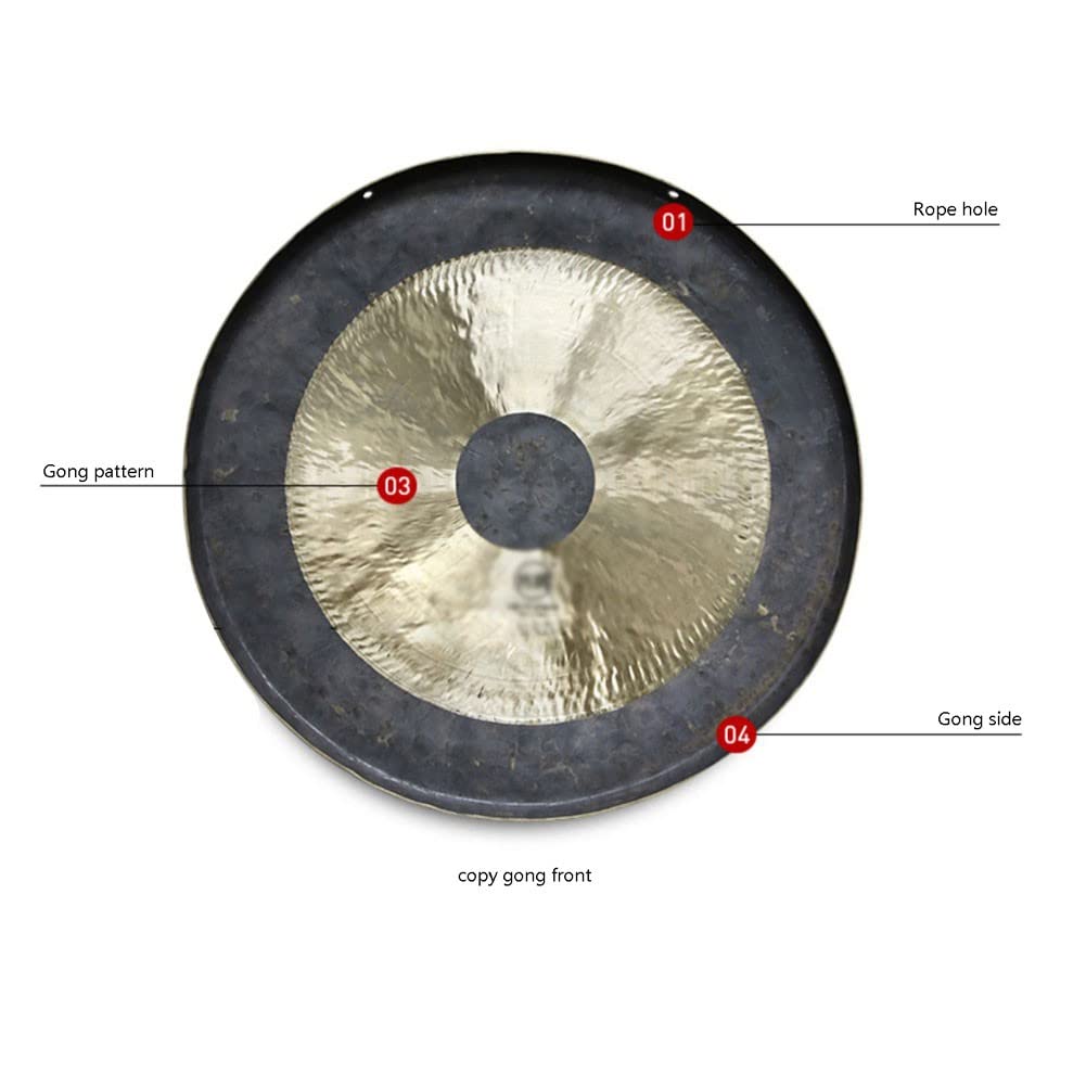 Hand Gong, strumento a percussione in rame, altezza 18-45 cm, ideale per piccoli spazi, perfetto per musica e meditazione
