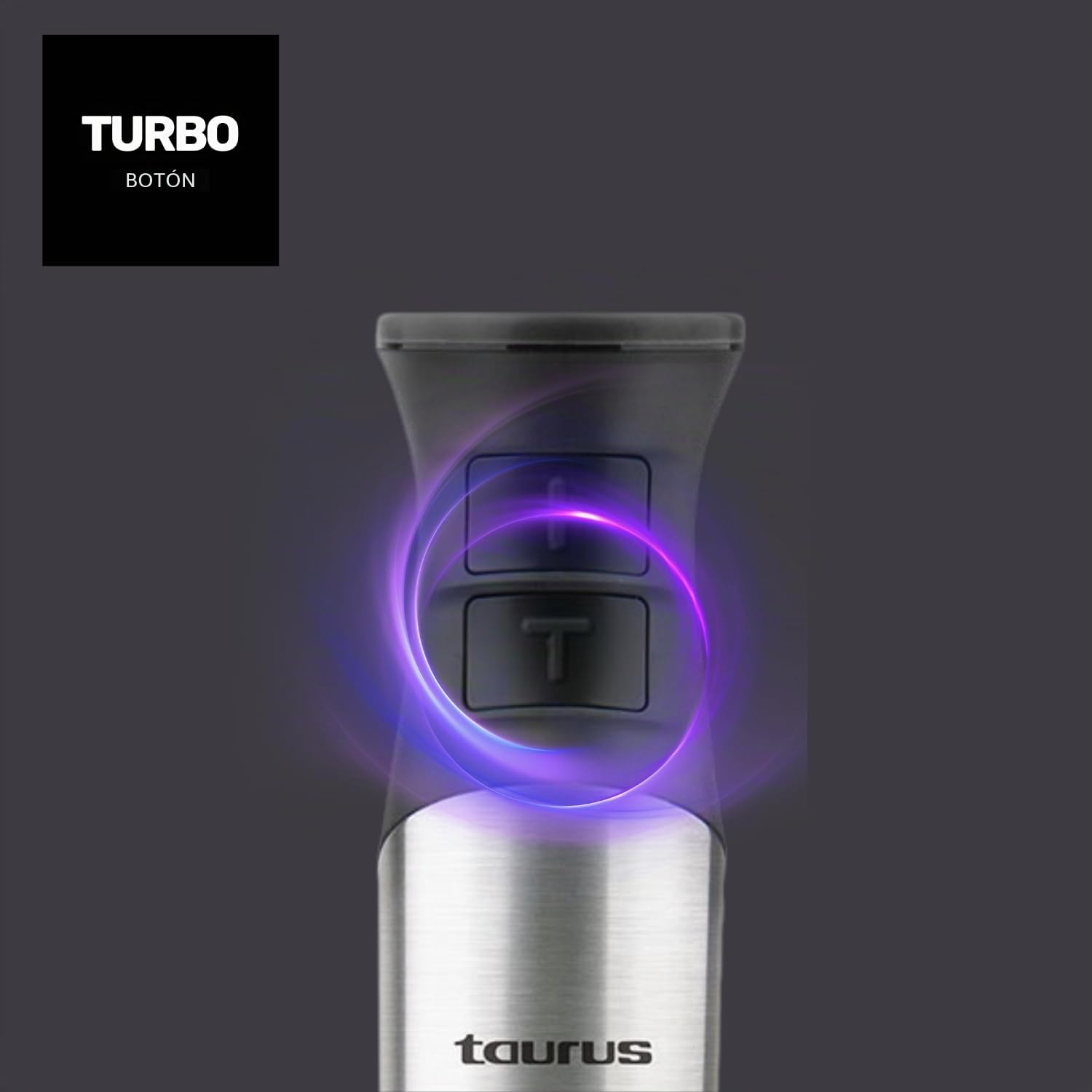 Taurus BAPI 1200 Premium Full Set - Batidora de mano 1200W | Regulador de 20 velocidades ajustable | Función Turbo | Cuchillas de acero inox | incluye accesorios| Diseño ergonómico | Vaso medidor