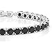 Sparkling Multi-Color Round Cubic Zirconia CZ Women's Tennis Bracelet (7.50 cttw, 7 Inch), Black