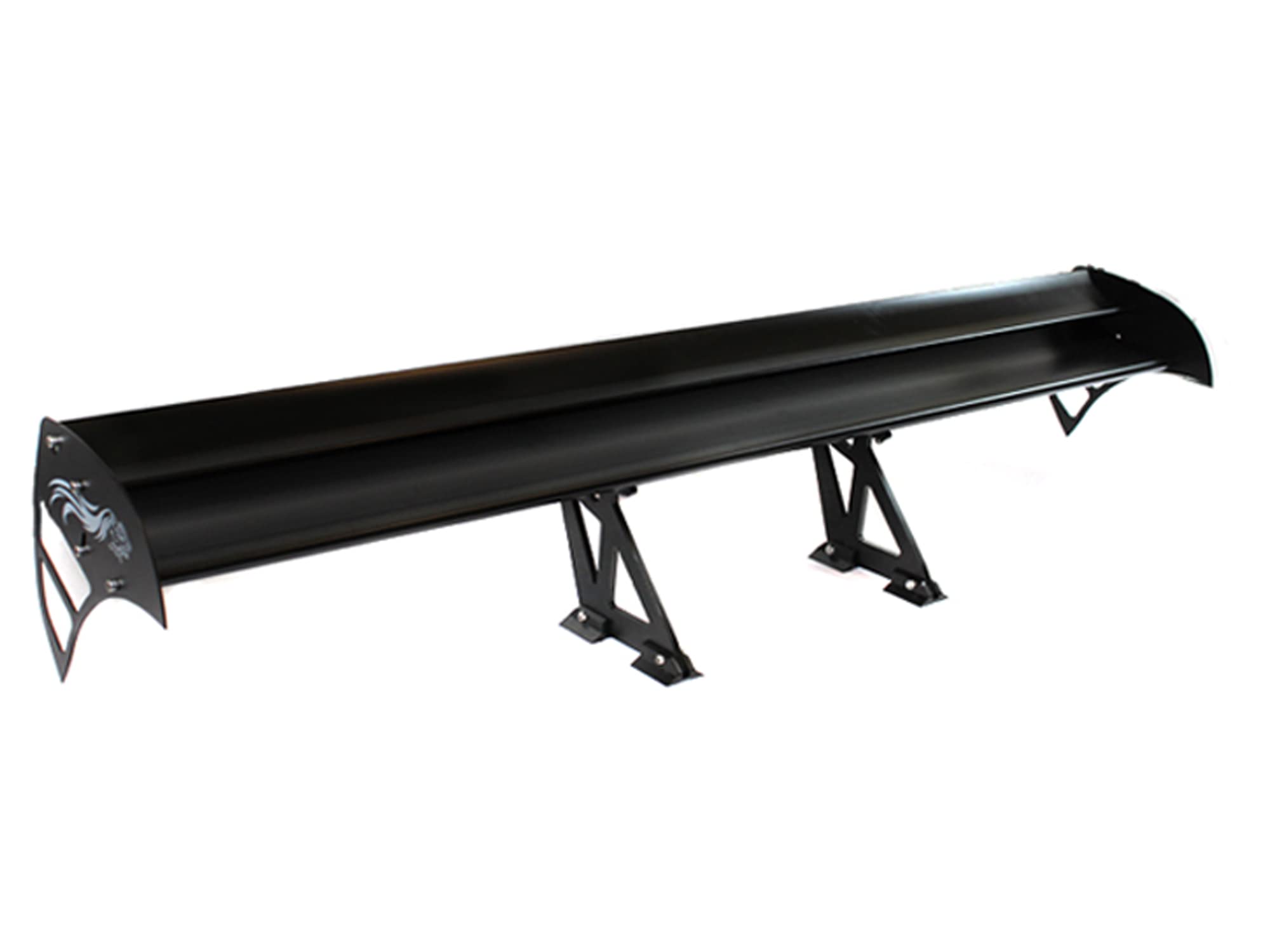 Rtunes Racing 55" Type S Adjustable GT Double Deck Aluminum Spoiler Wing Black