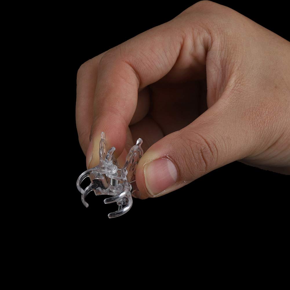 100pcs Butterfly Orchid Clips, Transparent Plastic Mini Plant Clips Cute Hair Clips or Garden Flower Orchid Vine - Image 4