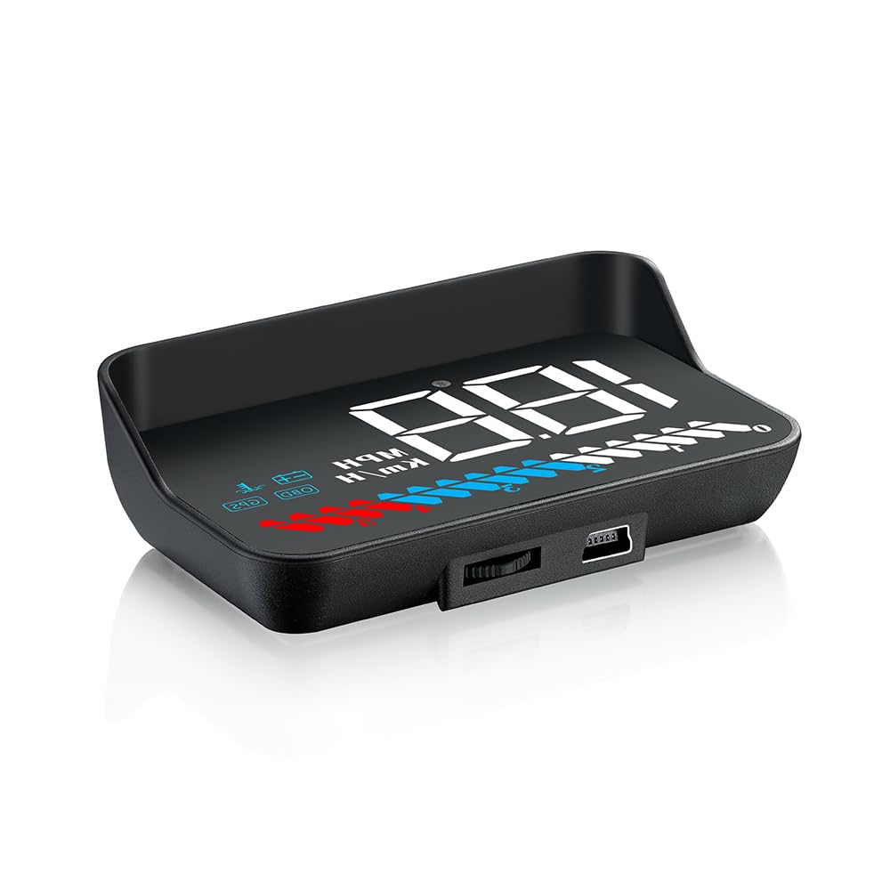 M7 GPS Tacho Auto HUD, OBD2 & GPS Dual Mode Head Up Display, KM/H oder MPH für die meisten Fahrzeuge