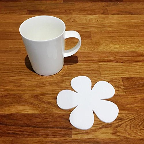 Super Cool Creations Coasters - Daisy Shaped - White - 6 Set — image 1