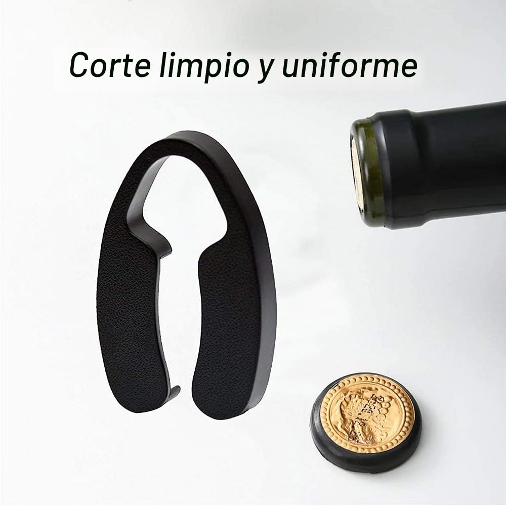 Cortador Papel Vino, Cortador de Vino, Cortador Cápsulas Para Vino, Para Quitar el Papel de Aluminio Las Botellas Vino