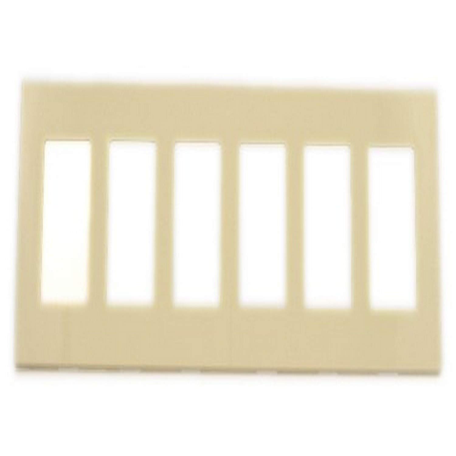 Placa de pared sin tornillos 6 ventanas marfil embellecedor interruptor Decora Plus