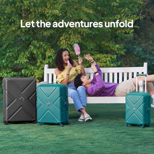 American Tourister Krossplus 55 Cms Green Polycarbonate Suitcase - Image 3