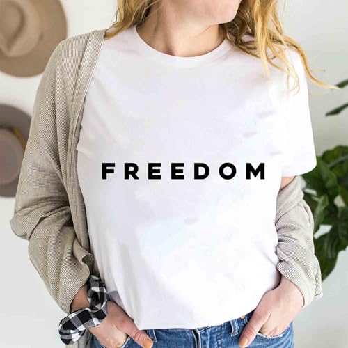 Charlie Kirk Freedom White Shirt3
