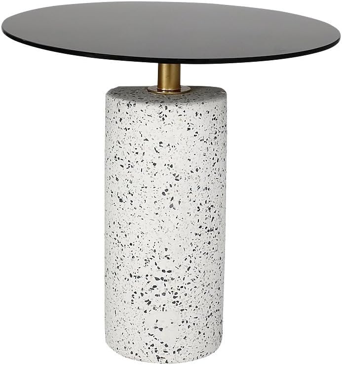 傷参照 ソファ コーヒーテーブル 強化ガラスラウンドテーブル小さなティー