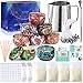 SaiXuan Kit per realizzare candele,Fabbricazione Candele Kit DIY Set Regalo per la Creazione di Candele Profumate,Strumenti Fai da Te per Candele con stoppini