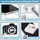 32 in 1 Handy Reinigungsset mit Bürste Multifunktionales Reinigungs Zubehör für die Reinigung von Elektronikprodukte wie Airpods,Tastaturen, Laptop, Handys, Tastatur, Kopfhörern (Weiß)