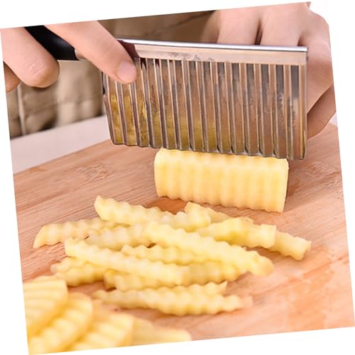Cortadora de papas 3 piezas acero inoxidable miniatura 4