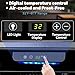 COWSAR Mini Fridge Cooler, 130 Can Beverage Refrigerator with Glass Door, ETL Approved Wine Fridge with Digital Temperature Control, LED Light, Reversible Door for Home, Office, Bar - 3.2 Cu.Ft