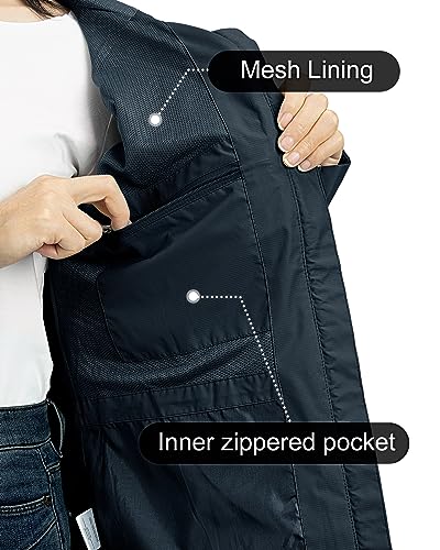 Image of Outdoor Ventures Packable Rain Jacket Women Waterproof Raincoat with Hood