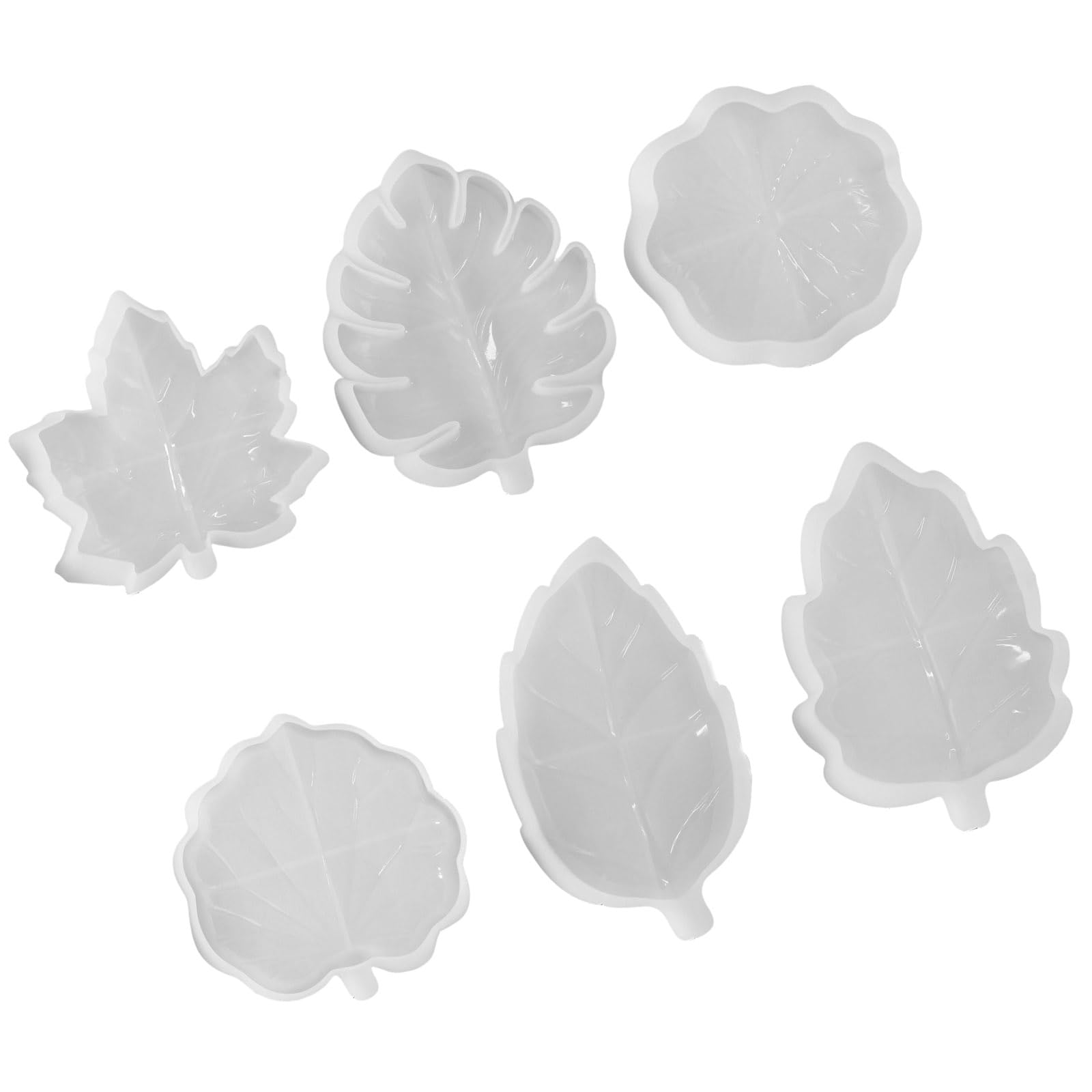 KAHDGSS Multipurpose Silicone Leaves Trays for Creative Resin Casting and Plasters Crafting High Temperatures Silicone