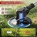 Rasentrimmer mit Akku, 5-in-1 Akku Rasentrimmer mit 2 Akkus, 4 Austauschbare Klingen für Äste, Hecken, Gras & Moos, Elektro Rasenkantenschneider für Höfe, Gärten und Gehwegkanten, Höhenverstellbar