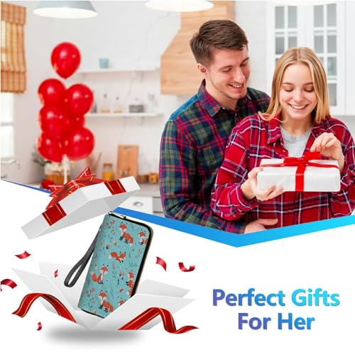 Image of Womens Wallet PU Leather Wristlet Wallets for Women, Large Capacity Lady Fashion Wallet Card Holder Zipper Wallet
