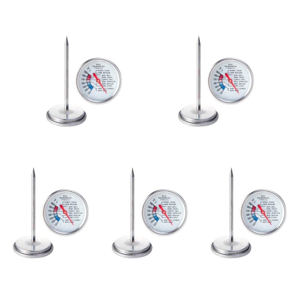 IMIKEYA 5 Piezas Termómetro Para Hornear Carne De Res Termómetro Puntero Termómetro De Alimentos Termómetro De Cocina Sonda De Cocina Termómetro Termómetro De Carne Termómetro De Cocina