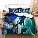 Produktbild Sonic gegen Mario 3D Digital Dreiteilige Set 100% Polyester sehr weich pflegeleicht hypoallergen Bettwäsche Set Weicher Bettbezug mit 2 Kissenbezügen, für Doppelbett (200 cm x 200 cm)