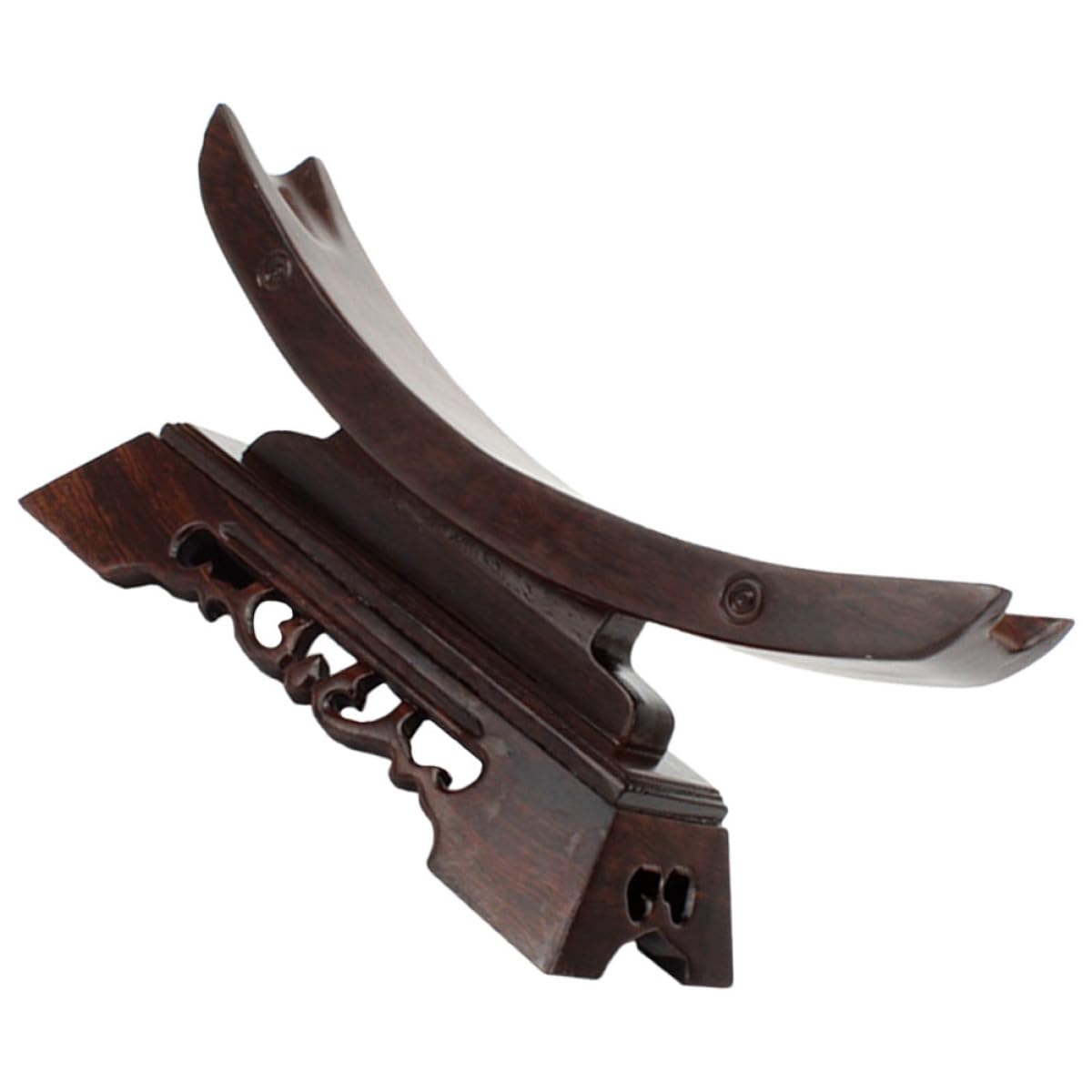 Présentoir pour collection d'armes Kichvoe, porte-épée décoratif bois et corne N°2