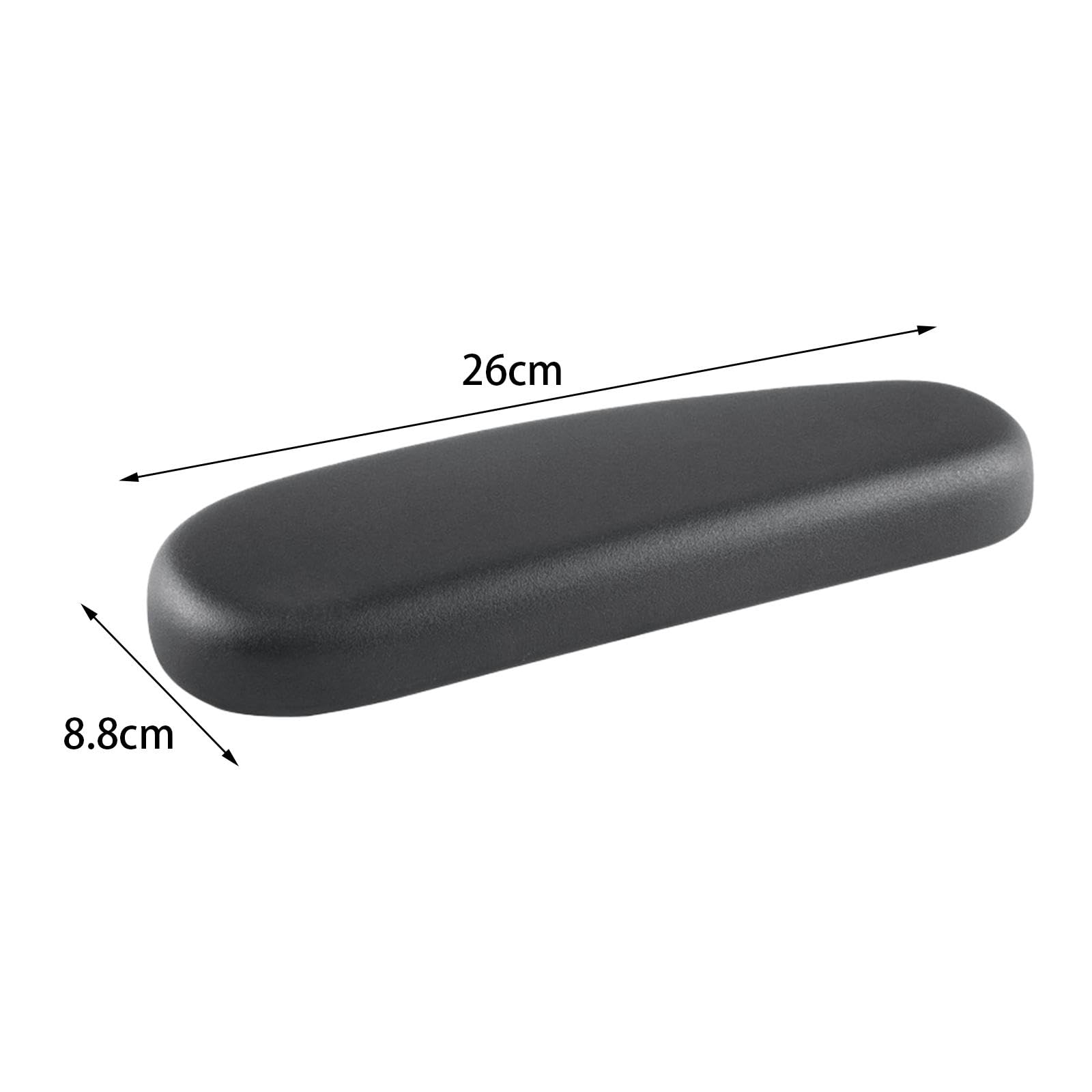 Perfeclan Office Chair Armrest Replacement Pads Caps Mesh Computer Chair Parts Accessory Mounting Holes 4inch Sturdy 1 Pair PU Leather - Image 2