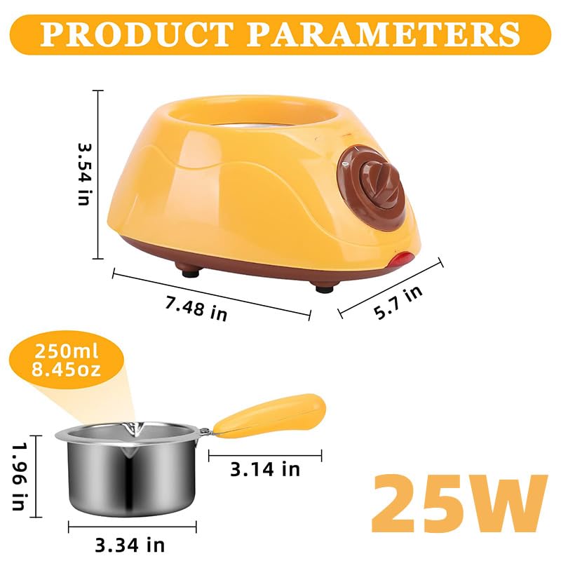 Set di mini pentole per fonduta di cioccolato, kit elettrico con stampo fai da te e accessori per caramelle e prodotti da forno per formaggio